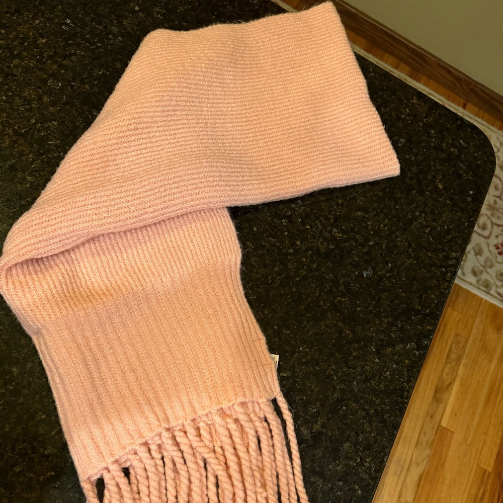Free People Jaden Ribbed Fringe Blanket Scarf
